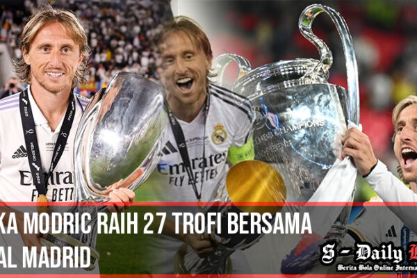 Luka Modric Raih 27 Trofi Bersama Real Madrid